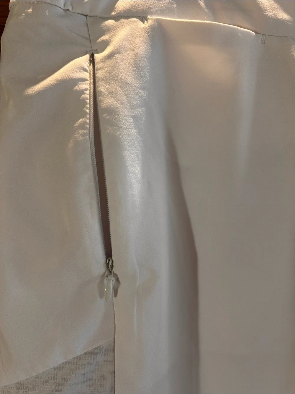 Antigua White Golf Skort Colorblock Zip Pocket Performance Size 12 Tennis